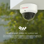 FOSCAM D2EP - Cámara IP POE antivandálica IK10, slot Micro SD,2,0Mpx HD 1080p, AI Detección Humana Blanca