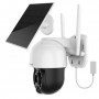 Cámara Foscam B4 con batería 4MP WiFi, función Pan/Tilt, incluye panel solar eficiente, audio bidireccional, visión nocturna
