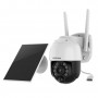 Cámara Foscam B4 con batería 4MP WiFi, función Pan/Tilt, incluye panel solar eficiente, audio bidireccional, visión nocturna