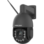 Foscam Cámara IP SD4H 4K. zoom x18 Compatible ONVIF, Negra.
