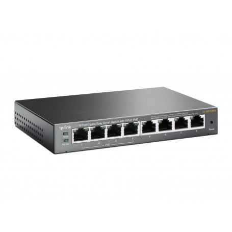Switch 8 Puertos 4+4 TP-LINK TL-SG108PE 10/100/1000 4 puertos PoE