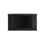 Armario Rack Lanberg 6U 600x450x368 auto ensamblado 19" hasta 60 kg negro