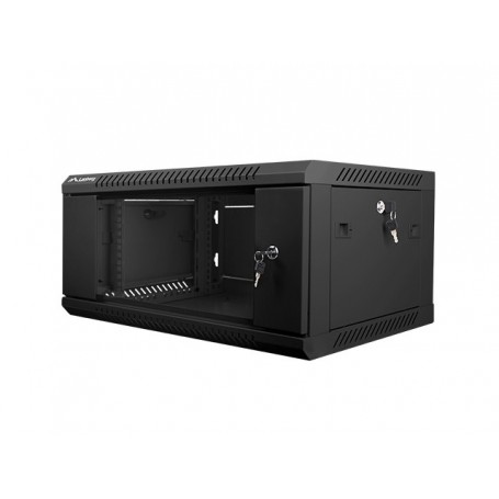 Armario Rack Lanberg 4U 600x450x279 auto ensamblado 19" hasta 60 kg negro