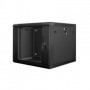 Armario Rack Lanberg 9U 600x600x501 auto ensamblado 19" hasta 60 kg negro