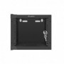Armario Lanberg mural Rack 10" 4U - 280x310 flat pack negro puerta cristal