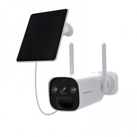 Cámara IP Bullet BP4 2K/4MP con batería y panel solar.