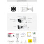 Foscam V8P Cámara IP - WIFI- 8 Mpx, Exterior con focos y Sirena, Audio bidireccional, Negra