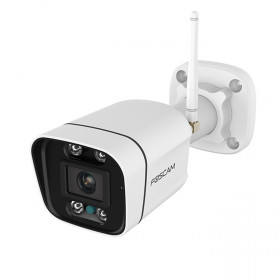 Foscam V8P Cámara IP - WIFI- 8 Mpx, Exterior con focos y Sirena, Audio bidireccional, Blanca