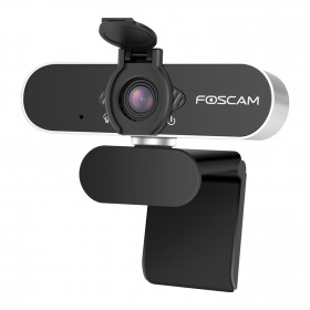 Foscam Webcam W21 Full HD 2Mpx Audio, compatible con Windows, Linux, MAC y Android