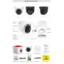 Foscam W5EP Cámara IP - PoE  QHD 3K/5 MP, Exterior con iluminación de alarma ROJA y AZUL, Audio bidireccional, Blanca