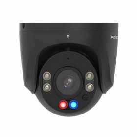 Foscam W5EP Cámara IP - PoE  QHD 3K/5 MP, Exterior con iluminación de alarma ROJA y AZUL, Audio bidireccional, Negra